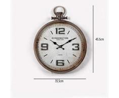 MU Wandregal, Wohnmöbel Wanddekorationen Retro Nostalgie Hanfseil Wanduhr Personalisierte dekorative Retro-Uhren, Haushaltswandregal,2#