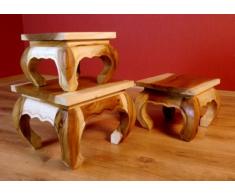 Asiatischer Opiumtisch, Beistelltisch aus Massivholz der Marke Asia Wohnstudio, asiatischer Couchtisch, Nachttisch, Massivholz Möbel, (30cm)