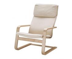IKEA Sessel Pello für Wohnzimmer, Relaxsessel, Farbe: Holmby Ecru, Breite: 67 cm, Tiefe: 85 cm, Höhe: 96 cm
