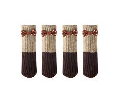Sue Supply 4 PCS Stuhlbeinschutz Tisch und Stuhlbeinabdeckungen Rutschfeste Fußauflage
