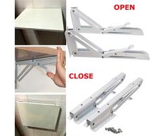 Dreieckige Klapphalterung Metall Release Catch Support Bank Tisch Klappregal Halterung Wand Selbsttragender Rahmen 2St