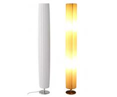 Trango Design Plissee Stehleuchte TGHP-120R Stehlampe, Wohnzimmer Lampe, Leuchte, Standleuchte Nizza in Rund