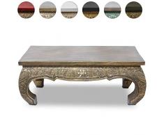 Großer Couchtisch Opiumtisch Gold Antik Look 100 cm x 50cm