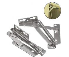 Aisoway 2 Stück 80 Grad Schranktür Scharnier Küchenschranktür Hydraulische Scharniere Klappsofa Federscharniere