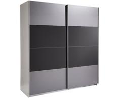 Wimex Kleiderschrank/ Schwebetürenschrank Enter, (B/H/T) 180 x 198 x 64 cm, Schwarz