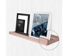 Bilderleiste Board Wandboard Steckboard Wandregal Bilderrahmenleiste in 90 cm Länge in Sonoma Eiche (Dekor) für Bilderrahmen und Dekoartikel