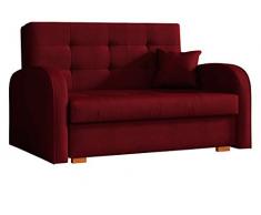 Mirjan24 Schlafsofa Viva Gold II mit Bettkasten, 2 Sitzer Polstersofa mit Schlaffunktion inkl. Kissen, Sofa, Sofagarnitur, Bettsofa, Wohnlandschaft, Farbauswahl (Kronos 02)