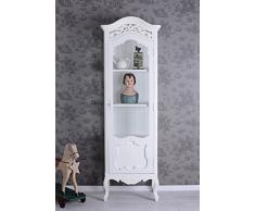 Vitrine Weiss Vitrinenschrank Landhausstil Regal Vintage Schrank Palazzo Exclusiv
