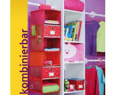 Kinderregal - Stoffregal - Hängeregal 3er Pink