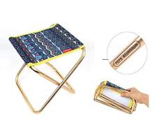 Biluer Tragbarer Klapphocker, Mini Campinghocker Outdoor Hocker Klappbar Angelhocker Leicht für BBQ Camping Angeln Reise Wandern Garten Strand Terrasse Mit Aufbewahrungstasche (248mmX225mmX270mm)