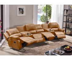 Mapo Möbel Ledersofa Kinosofa Relaxcouch Fernsehsofa 5129-Cup-42-04