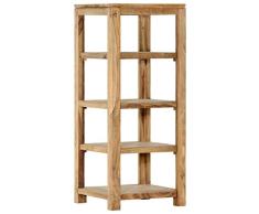 vidaXL Sheesham-Holz Massiv Bücherregal 4-stufig Standregal Holzregal Regal Lagerregal Wandregal Büroregal Schrank Palisander 43x43x105cm