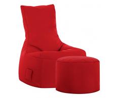 Sitzsack-Set Scuba Swing + Hocker rot (Outdoor)