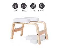 XIAODIANER Yoga Kopfstand-Hocker,Safe Yoga Kopfstandstuhl Yoga Hilft Trainingsstuhl,Sport Fitness Hocker Fitnessgeräte,für Füße Hoch und Gleichgewichtstraining