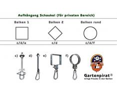 Gartenpirat Stehschaukel Fußschaukel rot
