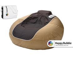Happy Bubble aufblasbarer Sitzsack mit Tasche und Pumpe, Lounge Sessel, Sitzkissen, aufblasbar, wasserdicht