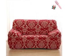 Elastisch Sofa Überwürfe Sofabezug, Morbuy Klassische Eleganz Ecksofa L Form Stretch Antirutsch Sofa Abdeckung Hussen für Armlehnen Sofa Sesselbezug Couchbezug (1 Sitzer,Barock)