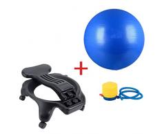 TangMengYun Balance Ball Chair Übung Stabilität Yoga Ball Premium Ergonomischer Stuhl für Zuhause und Büro mit Luftpumpe (Color : Blue)