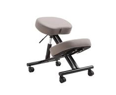 Ergonomischer Stuhl kniend, hilft bei der Reduzierung Rückenschmerzen Orthopädische Kniehocker, höhenverstellbar, mit Flaschenzug Kniestühle Computerstuhl HUXIUPING