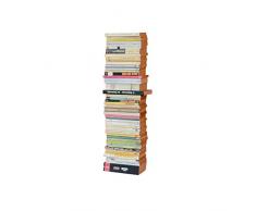 Radius Design booksbaum Single Wand klein Silber, 2tlg. Best.aus: Halterung + Einlegeböden [W]