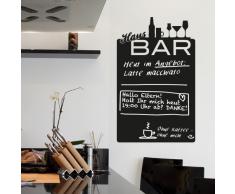 Wandkings Wandtattoo "Hausbar Tafel" aus Tafelfolie 81 x 130 cm, schwarz, selbstklebend
