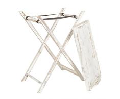 ts-ideen Beistelltisch Frühstücks-Tablett Tabletttisch Klapptisch Ablage Servier-Tisch 60 x 77 cm