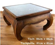 Opiumtisch 86x86, Elefant, braun