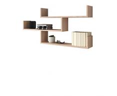 Mirjan24 Wandregal Trino 003, Buchregal, Dekoregal Wandboard, Hängeregal, Wandschrank, Hängeschrank, Regal (Sonoma Eiche)