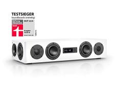 Nubert nuPro AS-250 Soundbar Testsieger | TV-Lautsprecher für Musikgenuss | Soundbase für klare Stimmen | Soundplate mit 2.5 Wege Technik | aktive Stereobase für Spitzenklang | Sounddeck Weiß