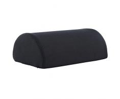 Keptfeet langsam belastbare Baumwolle Fußauflage Kissen schwarz Halbzylinder Home Office Fußhocker Kissen für unter Schreibtisch