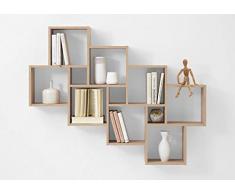 RASANTI LAURIO 3 Wandregal von FMD Eiche