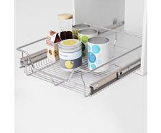 vidaXL 2X Einbauschublade Teleskopschublade Korbauszug Küchenschrank 50 cm