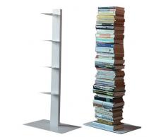 Radius Design booksbaum Single Stand klein weiß, 3tlg. Best.aus: Halterung + Fuß + Einlegeböden [W]