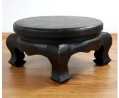 Runder Opiumtisch, Beistelltisch aus Massivholz, Massivholztisch der Marke Asia Wohnstudio, Couchtisch, Nachttisch
