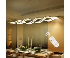 Modernen Kronleuchter,60W LED Pendelleuchte LED Deckenleuchte für Wohnzimmer Schlafzimmer Esszimmer Dimmbar mit Fernbedienung