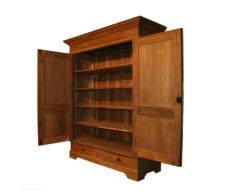 Jungbrunnen, Kleiderschrank Rotterdam, massiv Teak, zerlegbar, unbehandelt, 150x55x200 cm