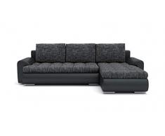 Sofini Ecksofa Tokio VI mit Schlaffunktion! Best Ecksofa! Eckcouch mit Bettkasten! (Lawa 17+ Soft 11 Rechts)