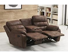 Mapo Möbel Microfasersofa Kinosofa Relaxcouch Fernsehsofa 5131-Cup-2-VF03