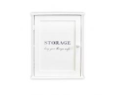 DRULINE Medizinschrank Storage Hausapotheke Apothekerschrank Schrank Arzneischrank Erste Hilfe Schrank aus Holz |10019095 | LHC002 | L x B x H 24 x 13 x 30 | Weiß