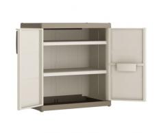 Kis KunststoffschrankExcellence XL niedrig, 1 Stück, sandfarben, 9681000 0313 02