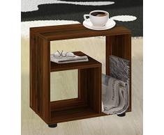 VCM 911273 Beistelltisch Zeito Zeitungsständer, Couchtisch, Nachttisch, 55 x 50 x 30 cm, buche
