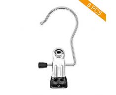 Coideal Wäsche Haken Boot Clips, 8 Pack Schrank Veranstalter Kleiderbügel Clip tragbare Hängende Kleidung Pins Reisen Kleidung Hosen Kleiderbügel Edelstahlhalter für Hosen, Schuhe, Handtuch (schwarz)