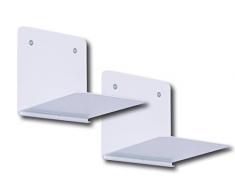 Element System 11341-00000 Unsichtbares Bücherregal Aladin im 2 er Set aus Metall, schwebende Bücher