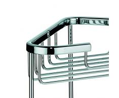 Kela 21919, Eckregal zur Wandmontage, Messing, 24 x 15x 30,5 cm, Brass, Verchromt