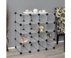 Regal Schrank Steckregal Standregal Schuhregal Wandregal Flurschrank Weiß