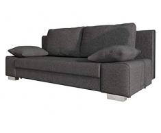 Mirjan24 Schlafsofa Laura, Couch mit Bettkasten und Schlaffunktion, freistehendes Schlafcouch, Couchgarnitur, Bettfofa, Sofa vom Hersteller (Lux 06)
