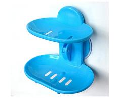 Silverdee Modische Doppelschichten Home Badezimmer Seifenschalen Halter Rack Starke Saugnapf Typ Seifenkorb Tablett Organizer