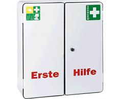SÖHNGEN 0502004 Verbandschrank Hamburg-Rom, weiß, Stahlblech, 40,4 x 46,2 x 17 cm, leer aus Stahl, mit PRÜFPLAKETTE