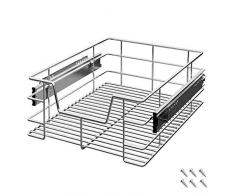 Deuba Teleskopschublade 40cm Schrankbreite Küchenschublade Korbauszug Schrankauszug Werkstattschublade