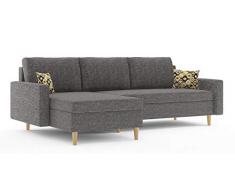 Sofini Ecksofa Etna mit Schlaffunktion! Best ECKSOFA! Eckcouch mit Bettkästen! (Lux 06)